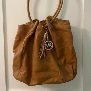 Michael Kors large leather tan bag